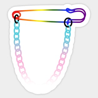 Transgender Queer Safety Pin Sticker